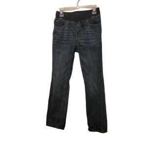 Gymboree Boys Blue High Rise Denim Pockets Drawstring Joggers Jeans Size 10